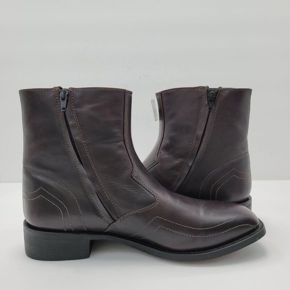 Laredo Hoxie Men\'s Side Zip Dress Boots Black 62006 US Size 10D